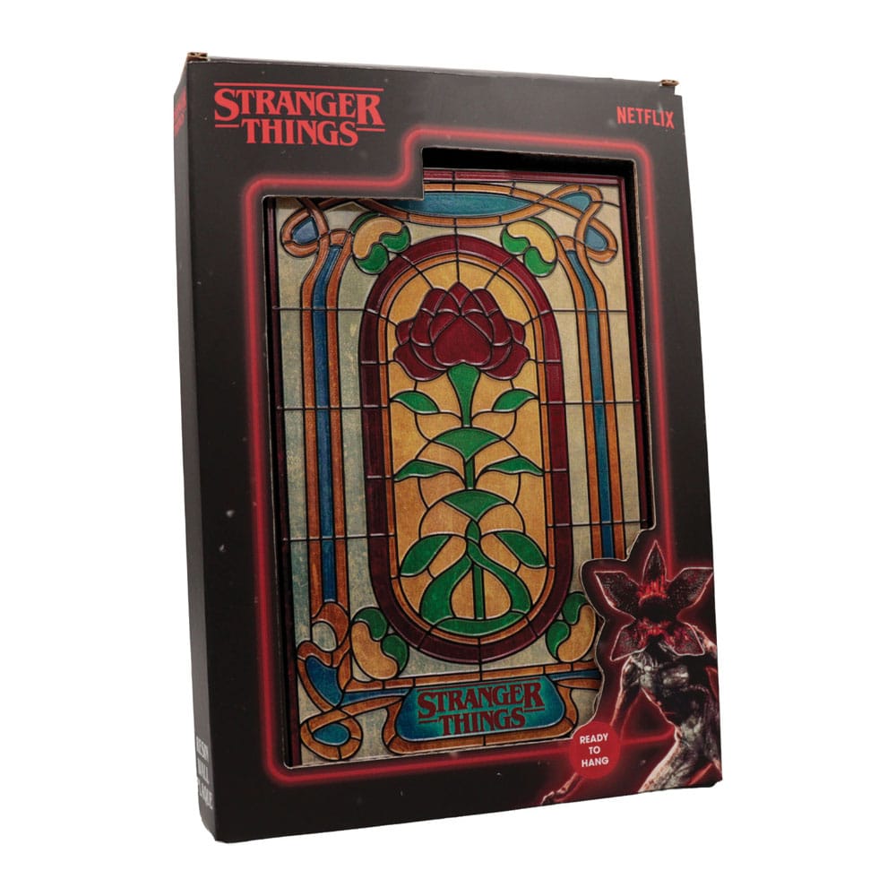 FaNaTtik Stranger Things Resin Plaque Creel House Stained Glass Window | Makochan