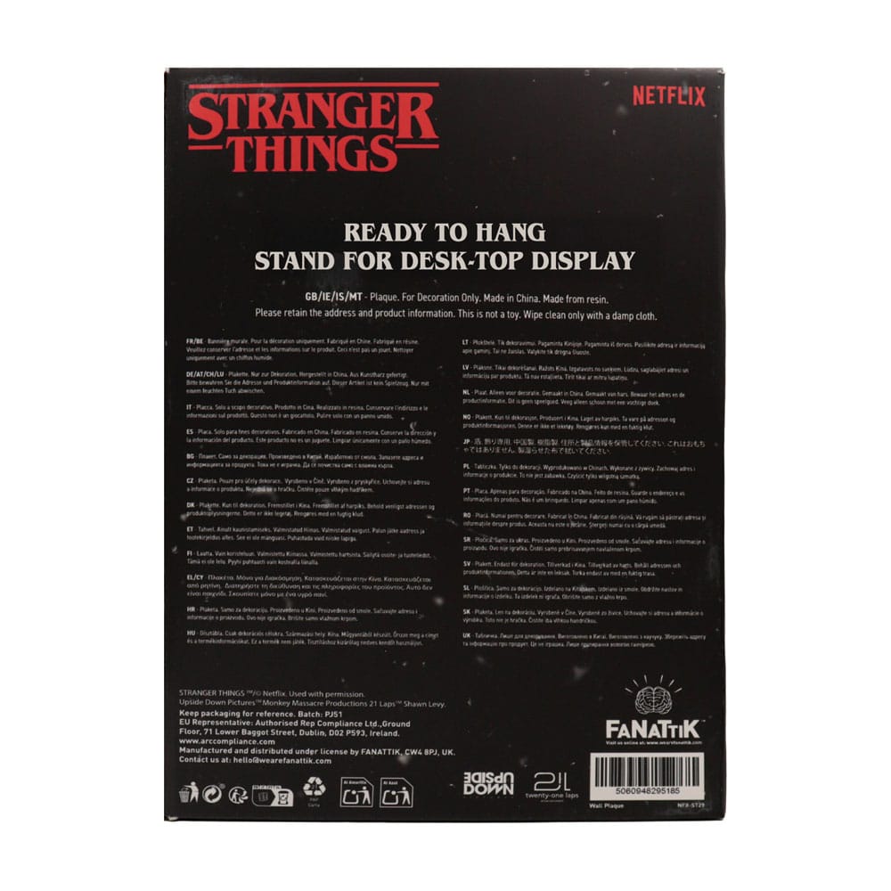 FaNaTtik Stranger Things Resin Plaque Creel House Stained Glass Window | Makochan