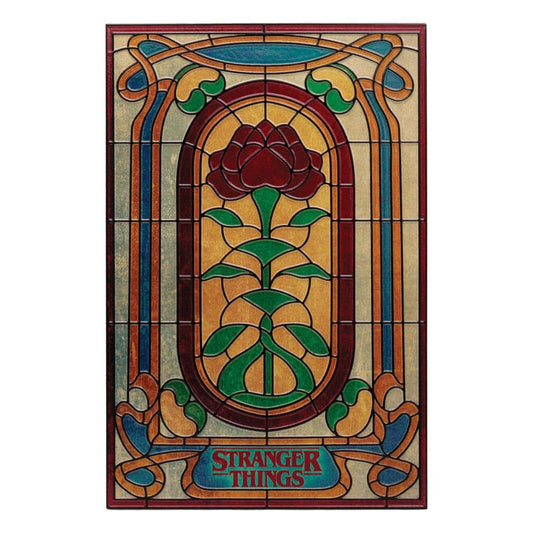 FaNaTtik Stranger Things Resin Plaque Creel House Stained Glass Window | Makochan