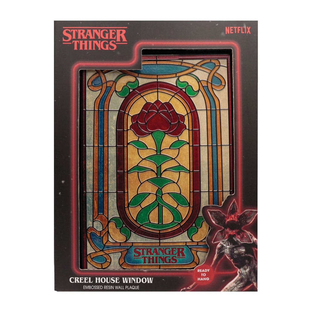 FaNaTtik Stranger Things Resin Plaque Creel House Stained Glass Window | Makochan