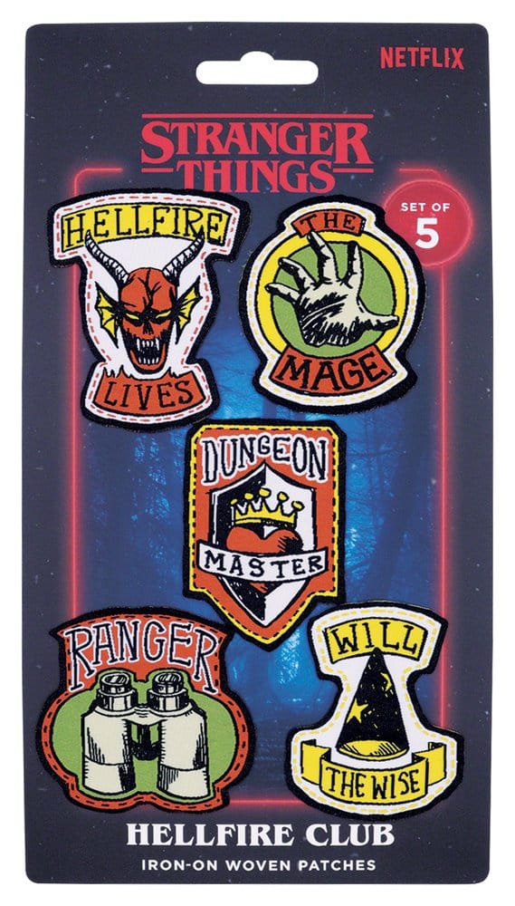 FaNaTtik Stranger Things Fabric Patches 5-Pack | Makochan