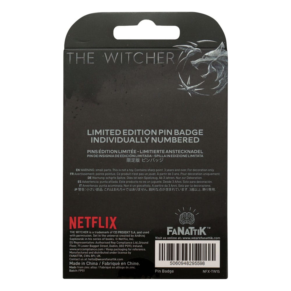 FaNaTtik The Witcher Pin Badge Witcher Symbol Limited Edition | Makochan