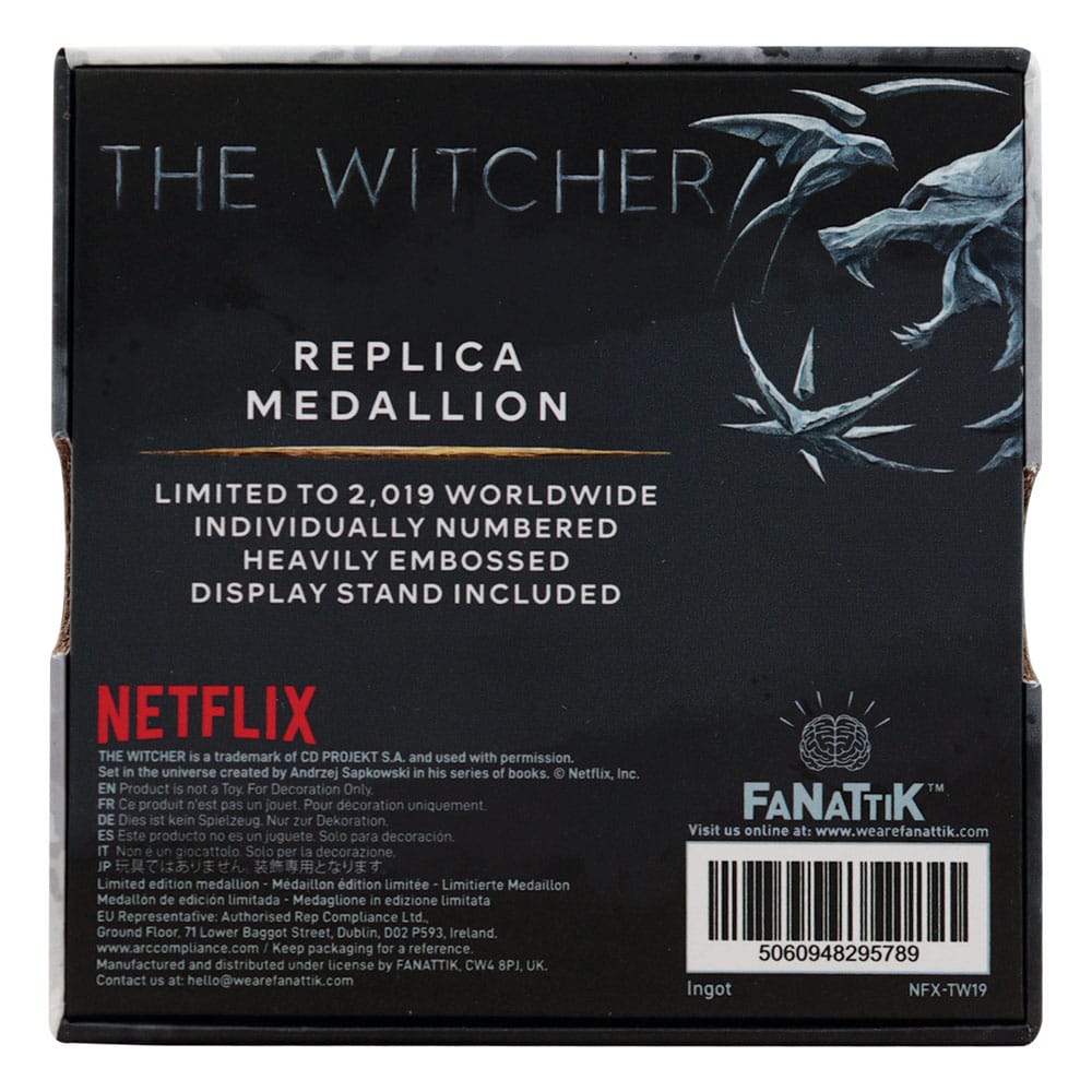 FaNaTtik The Witcher Replica 1/1 Necklace Geralt´s Medallion | Makochan