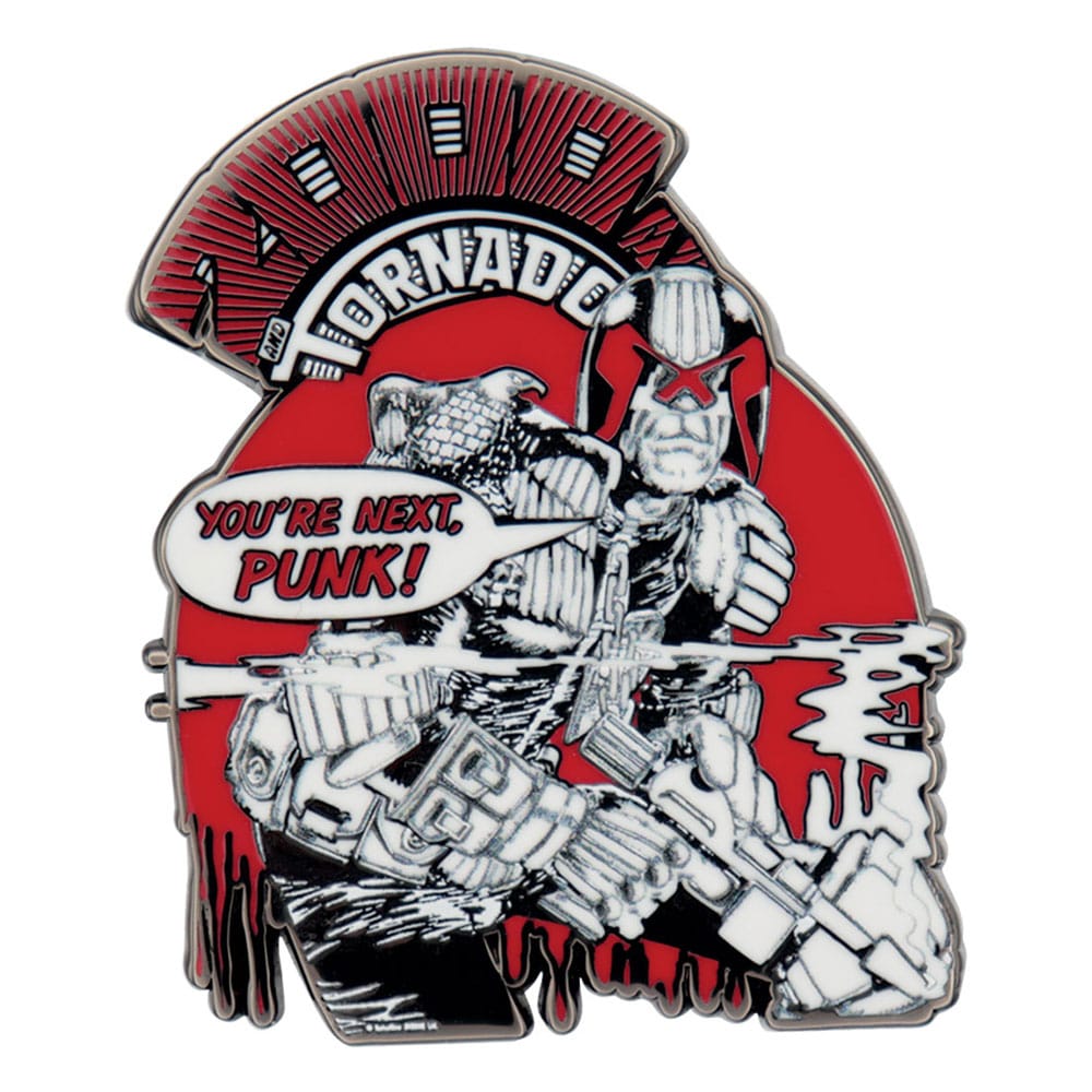 FaNaTtik 2000 AD Pin Badge Judge Dredd You're Next Punk Limited Edition | Makochan