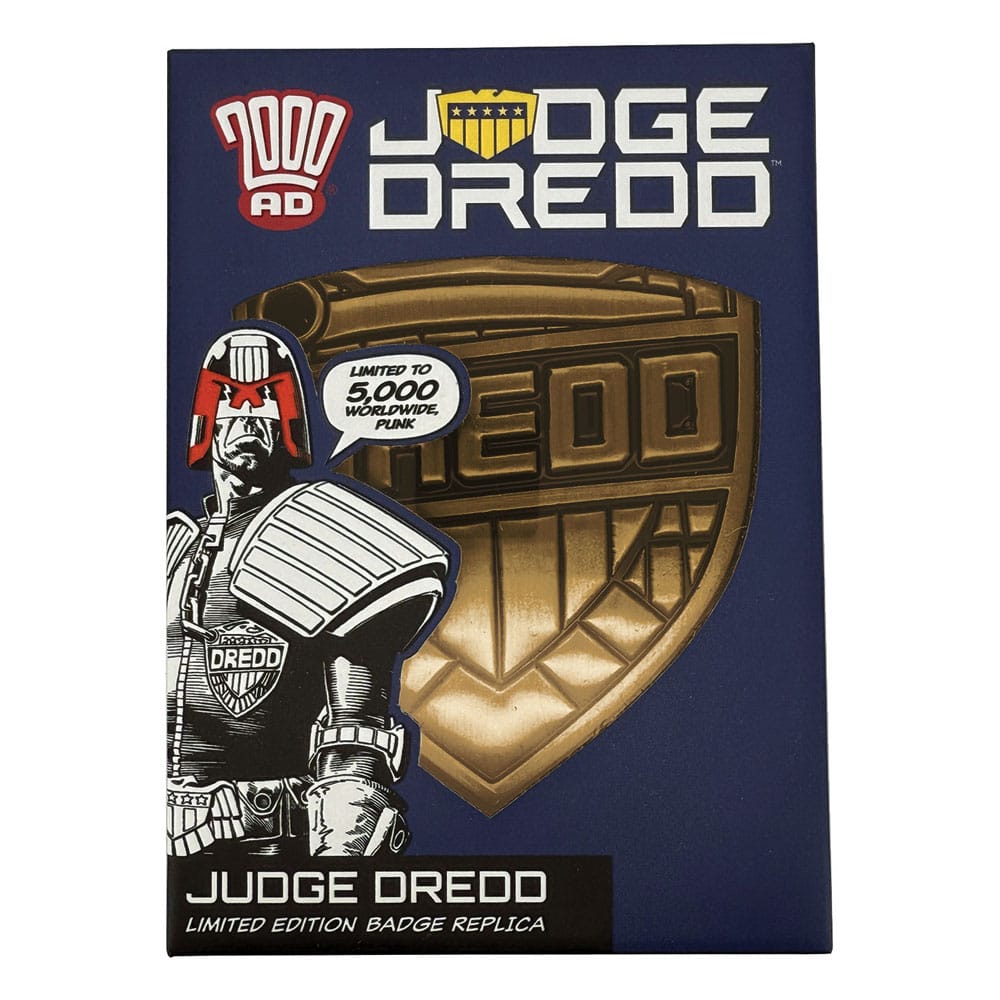 FaNaTtik 2000 AD Replica Judge Dredd Badge Limited Edition | Makochan
