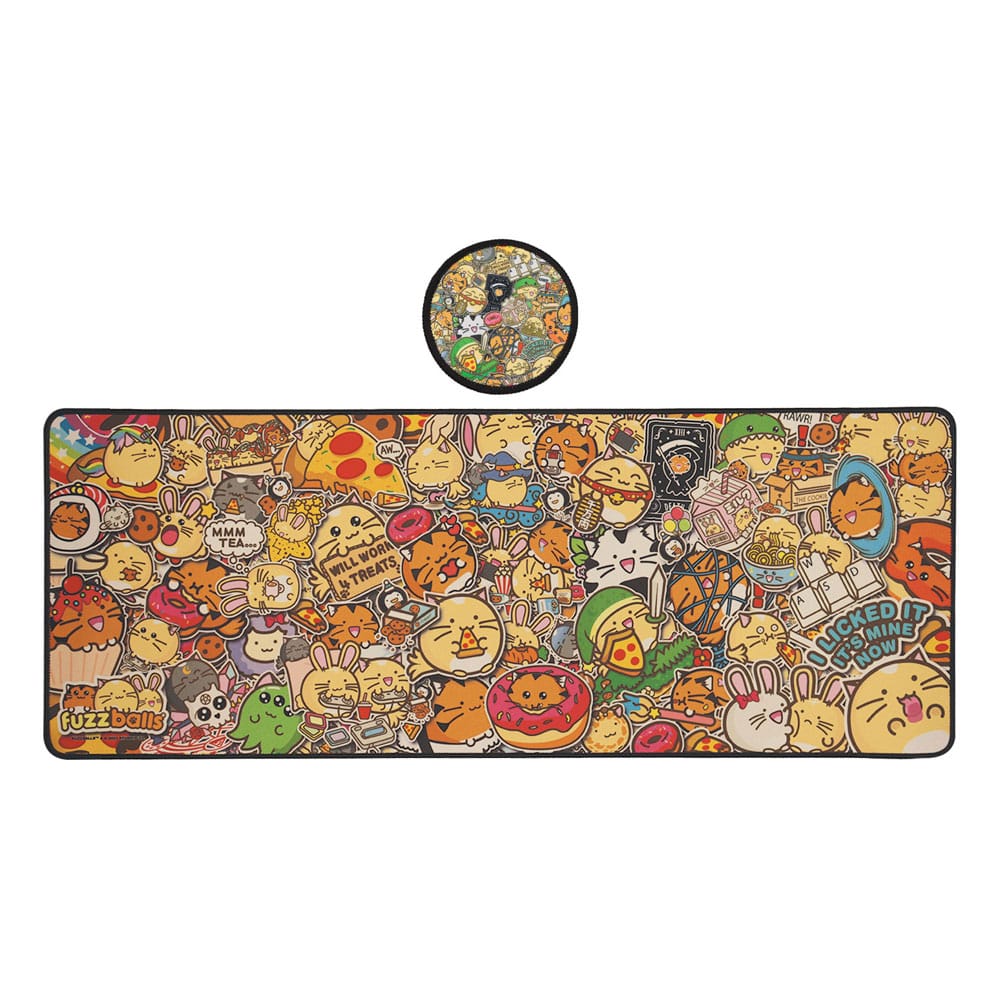 FaNaTtik Fuzzballs Desk Pad & Coaster Set | Makochan