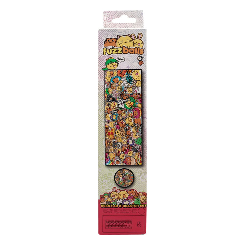 FaNaTtik Fuzzballs Desk Pad & Coaster Set | Makochan