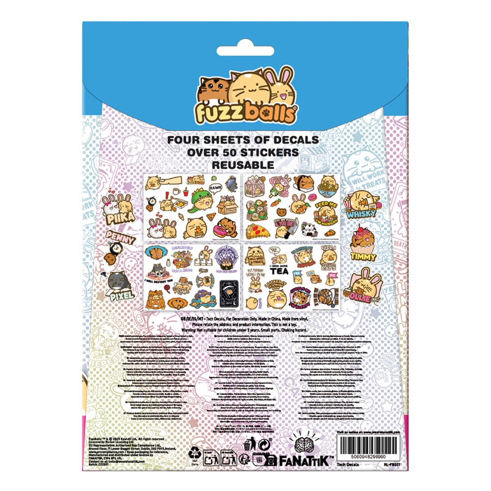 FaNaTtik Fuzzballs Tech Sticker Pack | Makochan