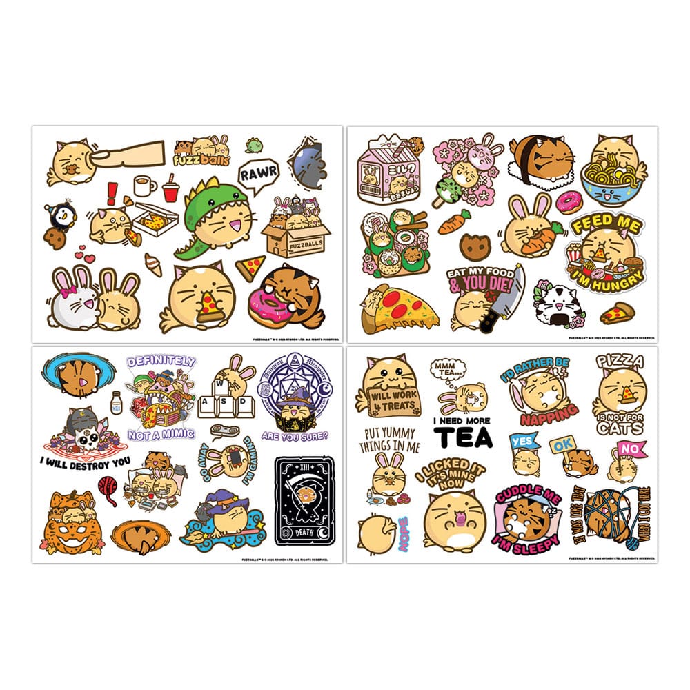 FaNaTtik Fuzzballs Tech Sticker Pack | Makochan