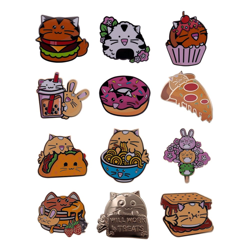FaNaTtik Fuzzballs Pin Badge Mystery Pin Badge Display (12) | Makochan