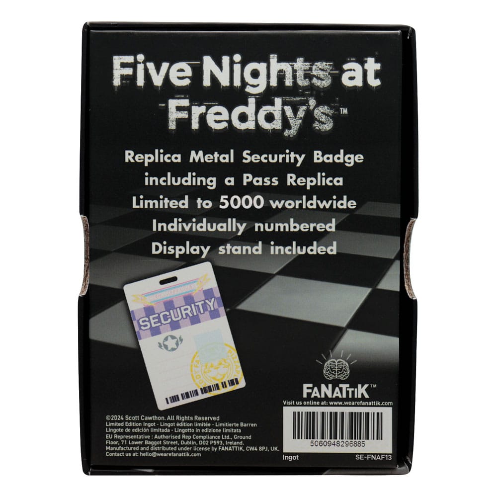 FaNaTtik Five Nights at Freddy´s Replica Security Badge Antique Brass Edition | Makochan