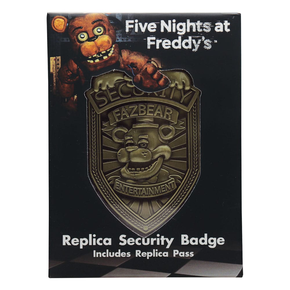 FaNaTtik Five Nights at Freddy´s Replica Security Badge Antique Brass Edition | Makochan