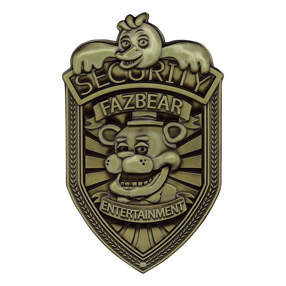 FaNaTtik Five Nights at Freddy´s Replica Security Badge Antique Brass Edition | Makochan