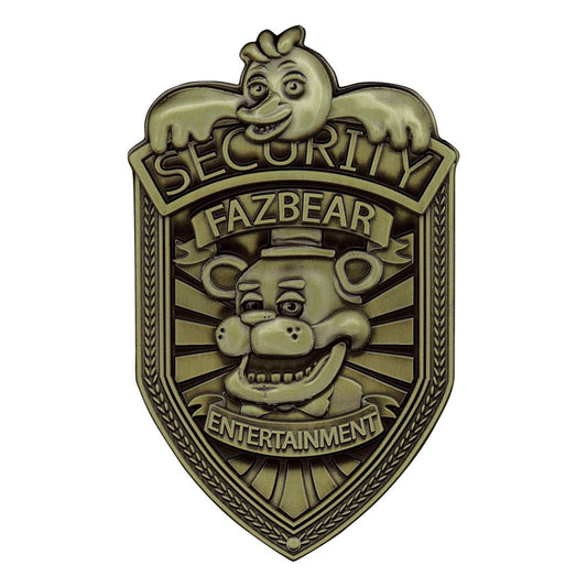 FaNaTtik Five Nights at Freddy´s Replica Security Badge Antique Brass Edition | Makochan