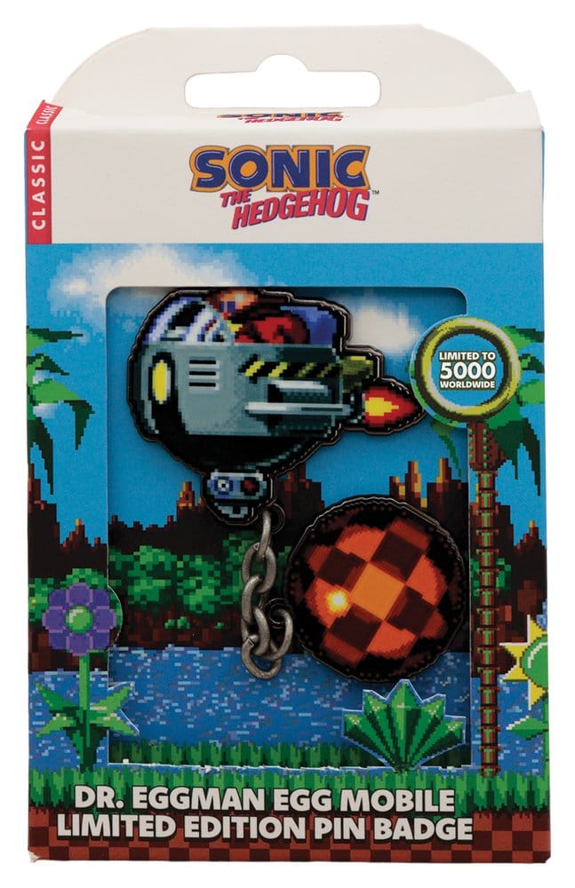 FaNaTtik Sonic - The Hedgehog Pin Badge Dr. Eggman Egg Mobile Chained | Makochan