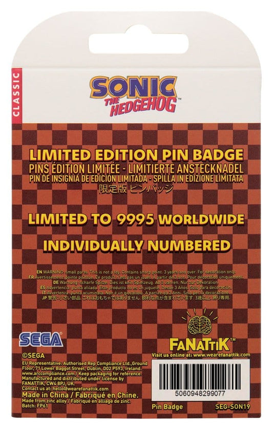 FaNaTtik Sonic The Hedgehog Pin Badge Moving | Makochan