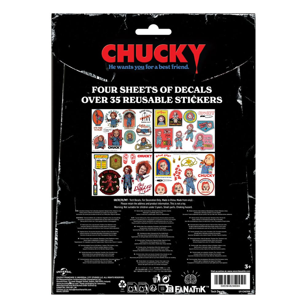 FaNaTtik Chucky Tech Sticker Pack | Makochan