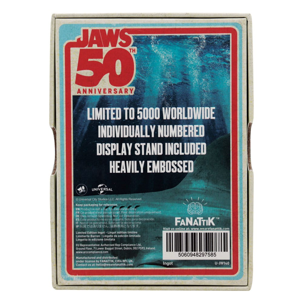 FaNaTtik Jaws Ingot 50th Anniversary Poster Limited Edition | Makochan
