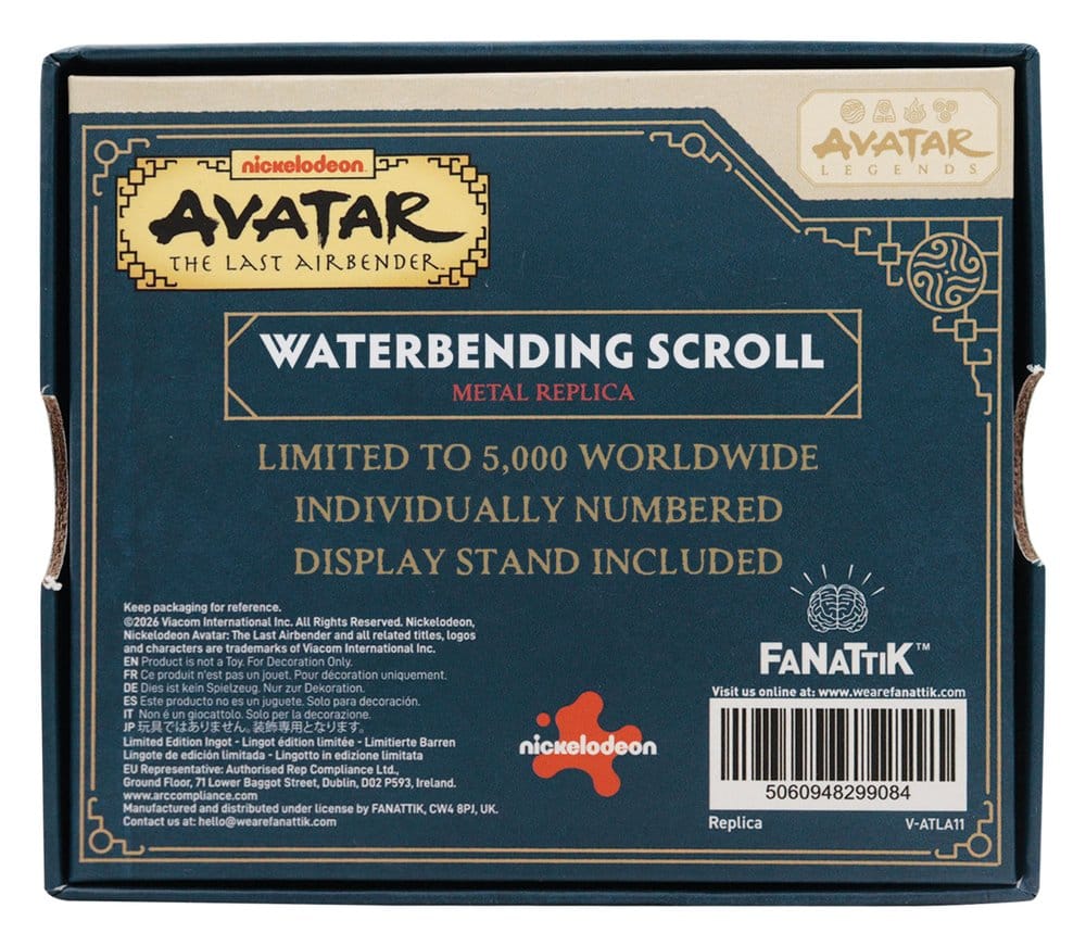 FaNaTtik Avatar: The Last Airbender Replica Waterbending Scroll | Makochan