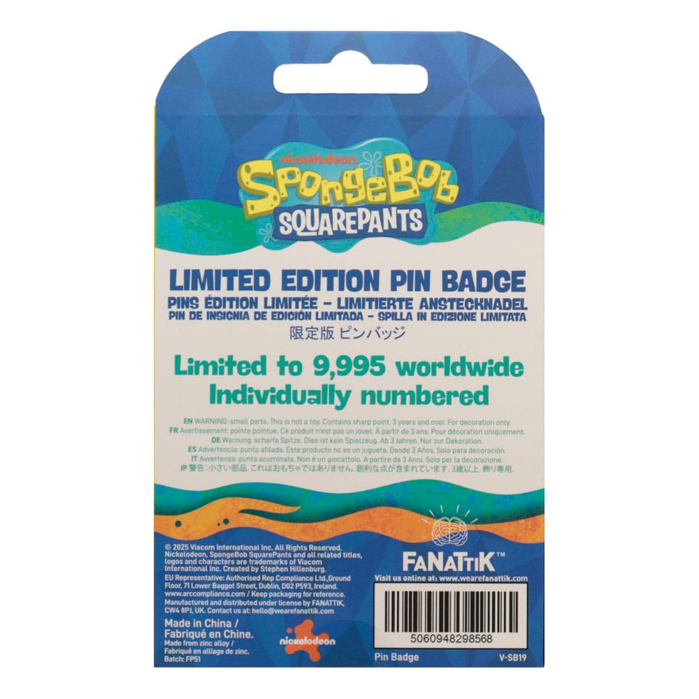 FaNaTtik Spongebob Squarepants Pin Badge Rainbow Limited Edition | Makochan