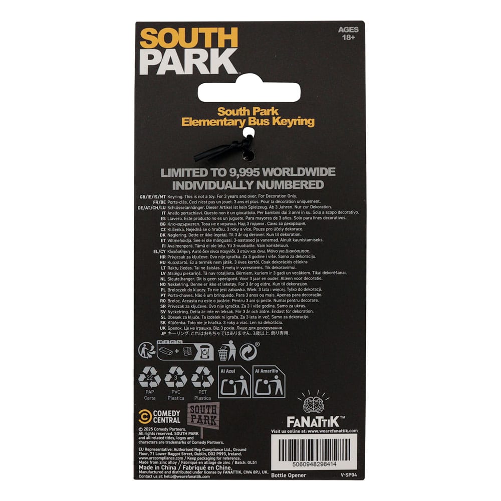 FaNaTtik South Park Keychain School Bus Limited Edition | Makochan