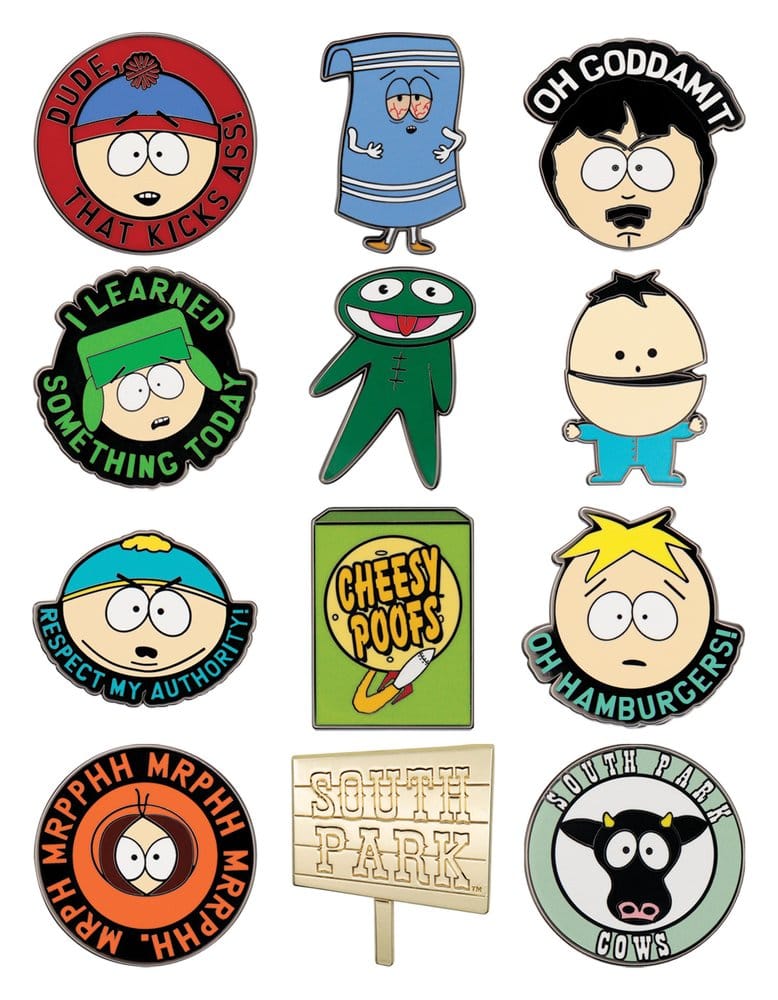 FaNaTtik South Park Mystery Pin Badges Display (12) | Makochan