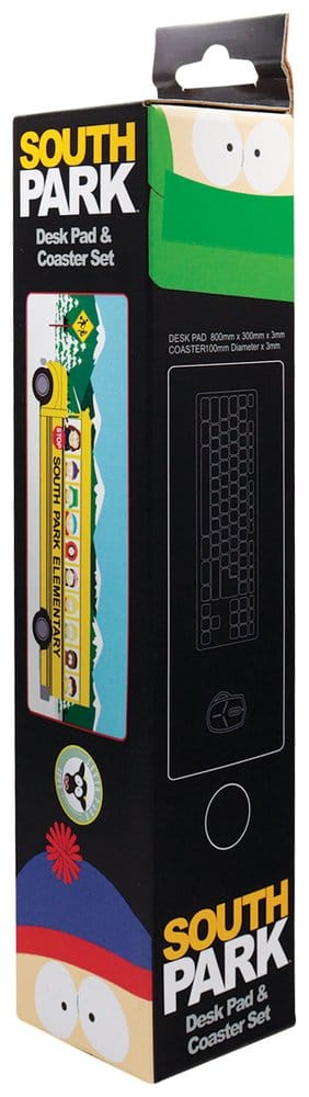 FaNaTtik South Park Desk Pad & Coaster Set Elementary School Bus | Makochan