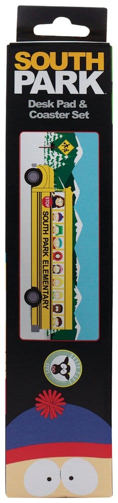 FaNaTtik South Park Desk Pad & Coaster Set Elementary School Bus | Makochan