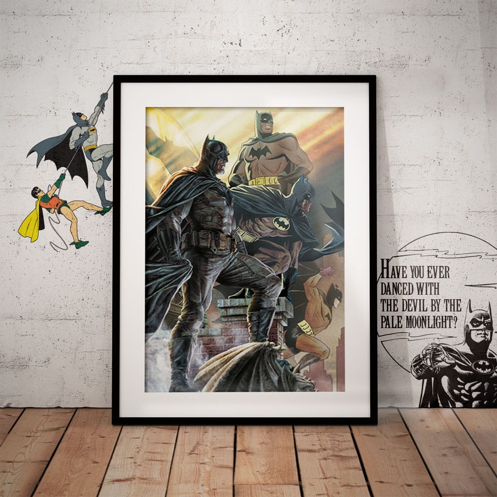 FaNaTtik DC Comis Art Print Batman 85th Anniversary Limited Edition 42 x 30 cm | Makochan