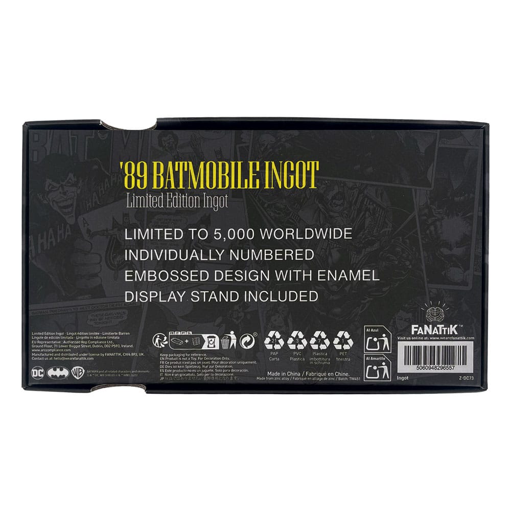 FaNaTtik DC Comics Ingot Batman Batmobile XL Limited Edition | Makochan