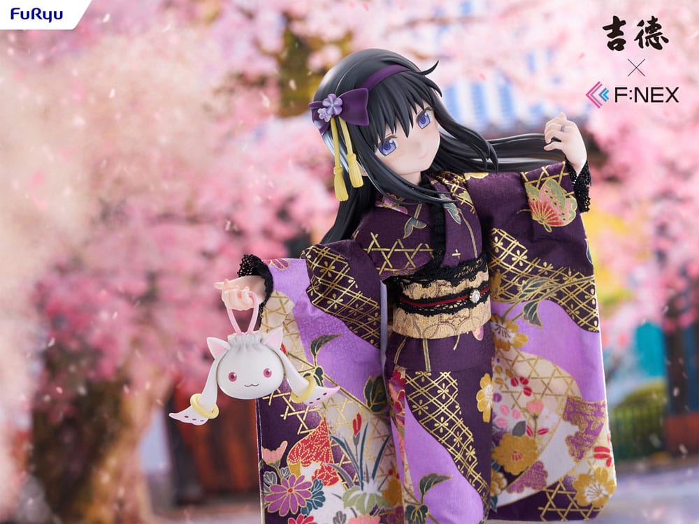Furyu Puella Magi Madoka Magica F:NEX PVC Statue 1/4 Rebellion Homura Akemi Japanese Doll 45 cm | Makochan