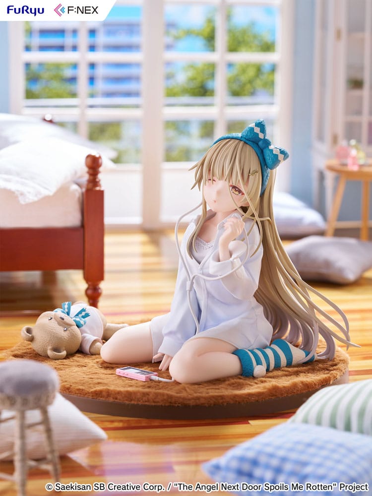 Furyu The Angel Next Door Spoils Me Rotten F:Nex PVC Statue 1/7 Mahiru Shiina Relax Ver. 14 cm | Makochan