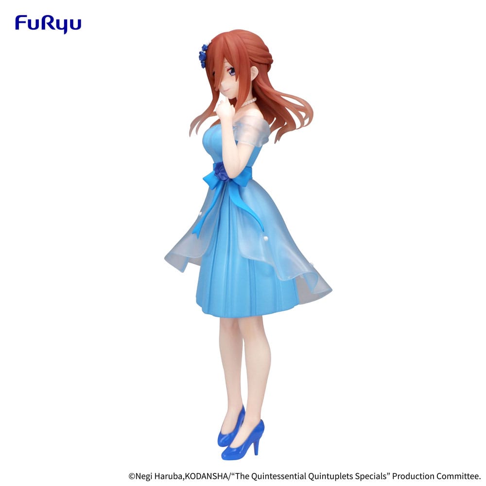 Furyu The Quintessential Quintuplets Trio-Try-iT PVC Statue Nakano Miku Pastel Dress Ver. 21 cm | Makochan
