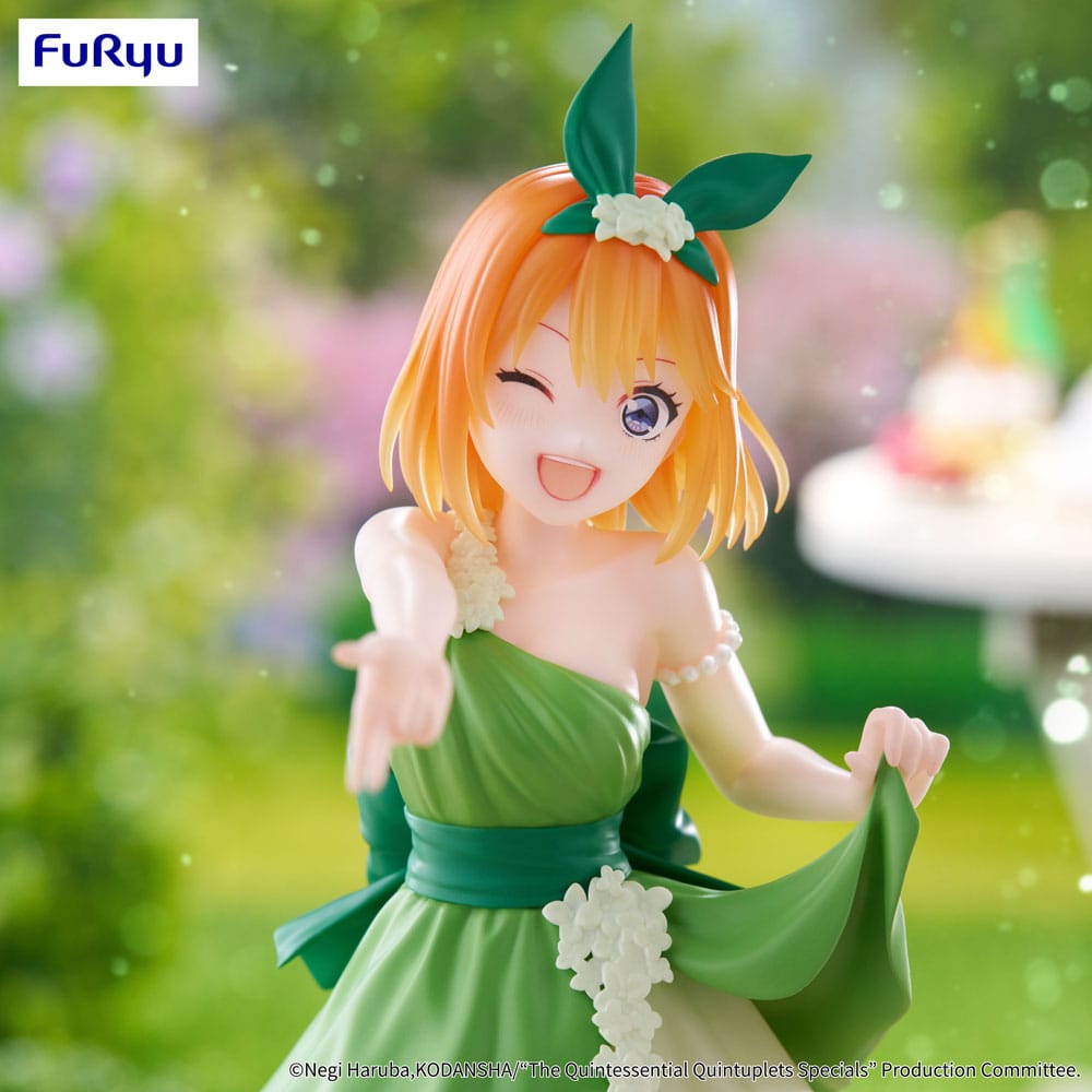 Furyu The Quintessential Quintuplets Trio-Try-iT PVC Statue Nakano Yotsuba Pastel Dress Ver. 22 cm | Makochan