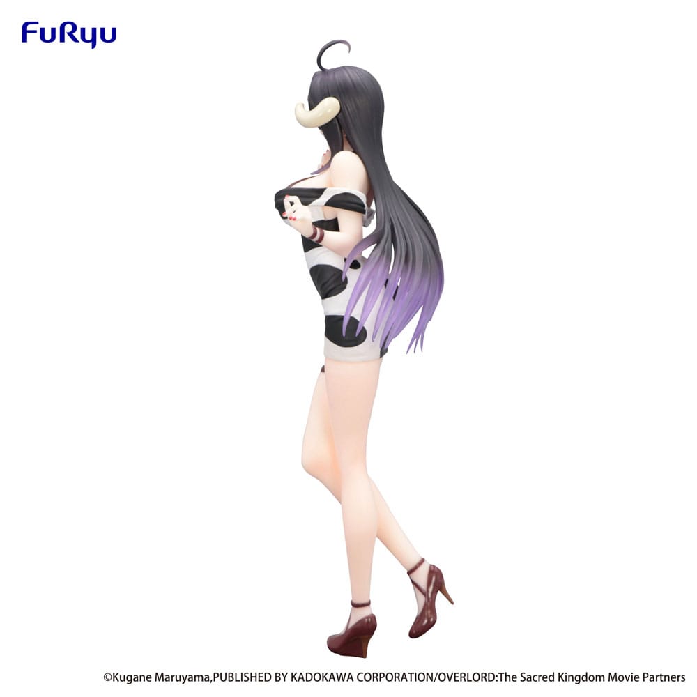 Furyu Overlord Trio-Try-iT PVC Statue Albedo Mini Dress Cow Pattern Ver. 21 cm | Makochan