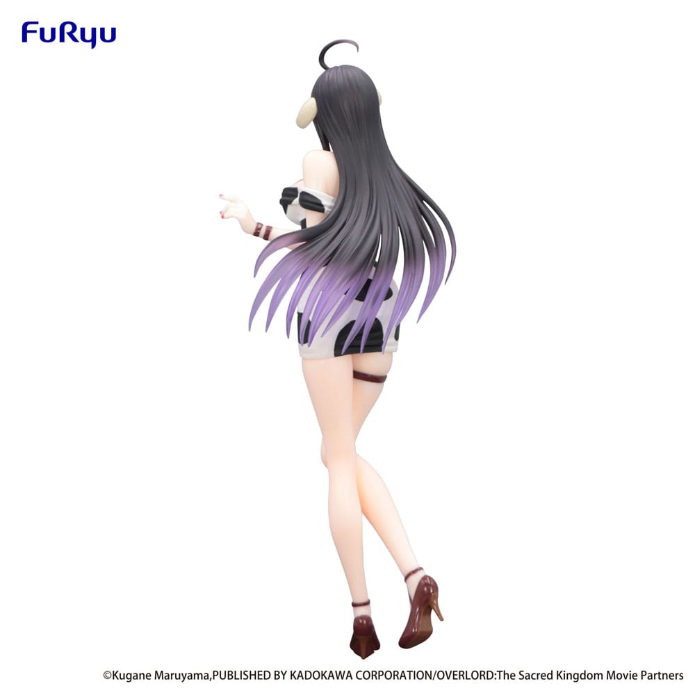 Furyu Overlord Trio-Try-iT PVC Statue Albedo Mini Dress Cow Pattern Ver. 21 cm | Makochan