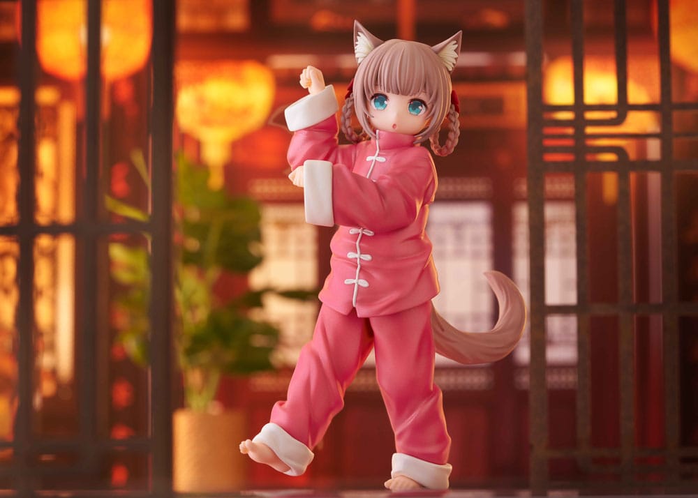 Golden Head My Cat Is a Kawaii Girl Palette Dress-Up Collection Statue Kinako Nyang fu Ver. 15 cm | Makochan