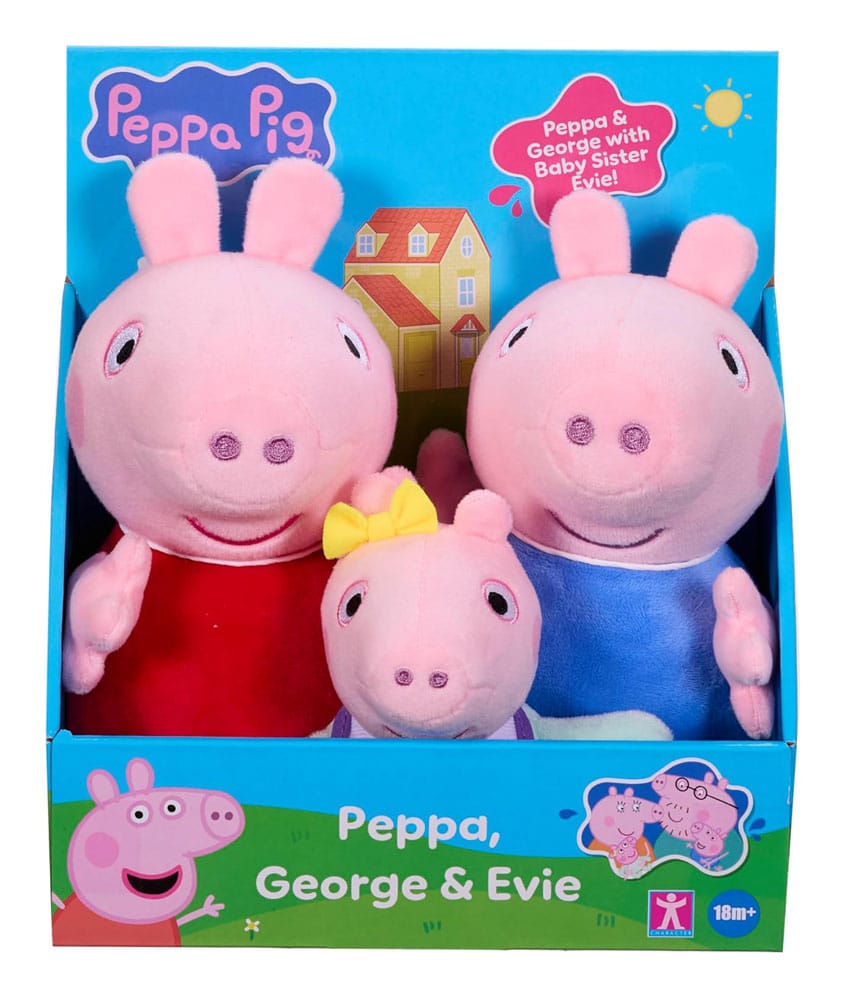 Character Options Peppa Pig Plush figures 3er Pack | Makochan