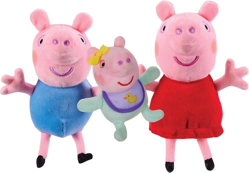 Character Options Peppa Pig Plush figures 3er Pack | Makochan