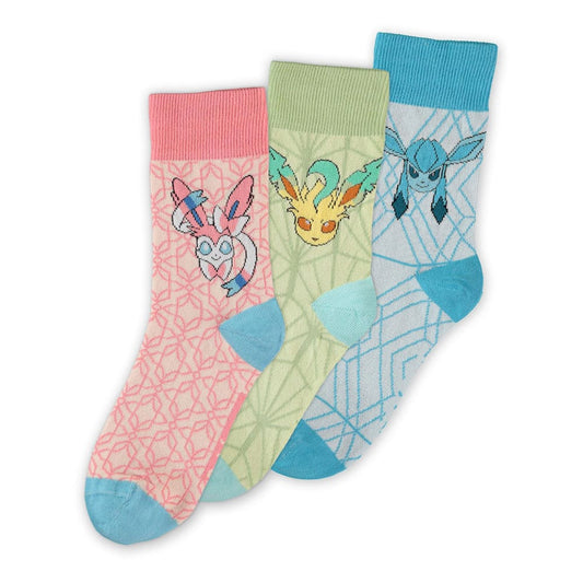 Difuzed Pokémon Socks 3-Pack Eevee Evolution 3.0 39-42 | Makochan
