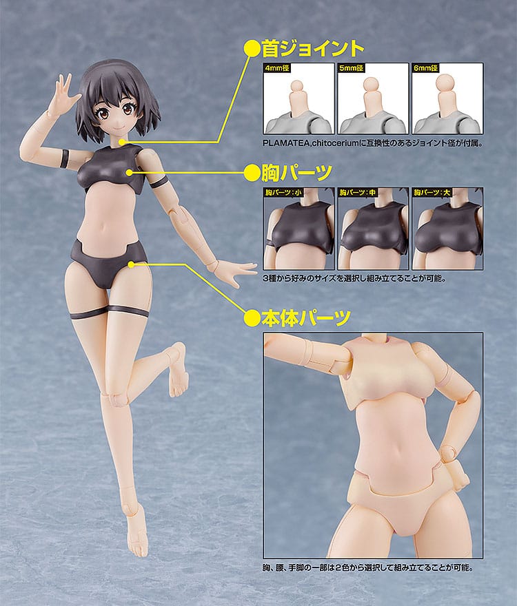 Good Smile Company Cutie Honey Nova Plastic Model Kit PLAMATEA Muse Body: Ichika A Type 15 cm | Makochan