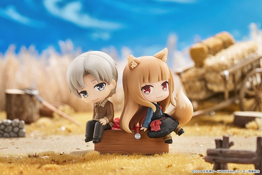 Good Smile Company Spice and Wolf: Merchant Meets the Wise Wolf Mini Memory Mini Figure Lawrence & Holo 8 cm | Makochan