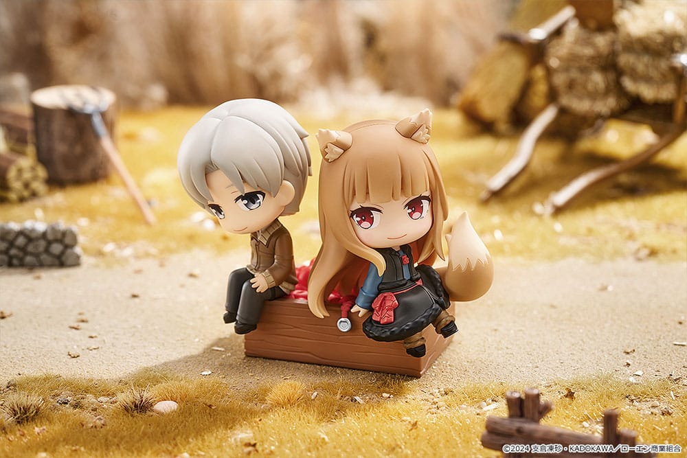 Good Smile Company Spice and Wolf: Merchant Meets the Wise Wolf Mini Memory Mini Figure Lawrence & Holo 8 cm | Makochan