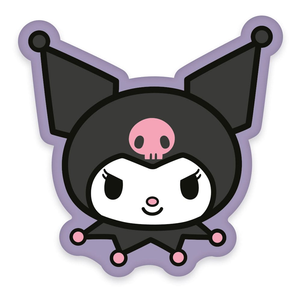 Herding Sanrio Pillow Kuromi Face 36 cm | Makochan