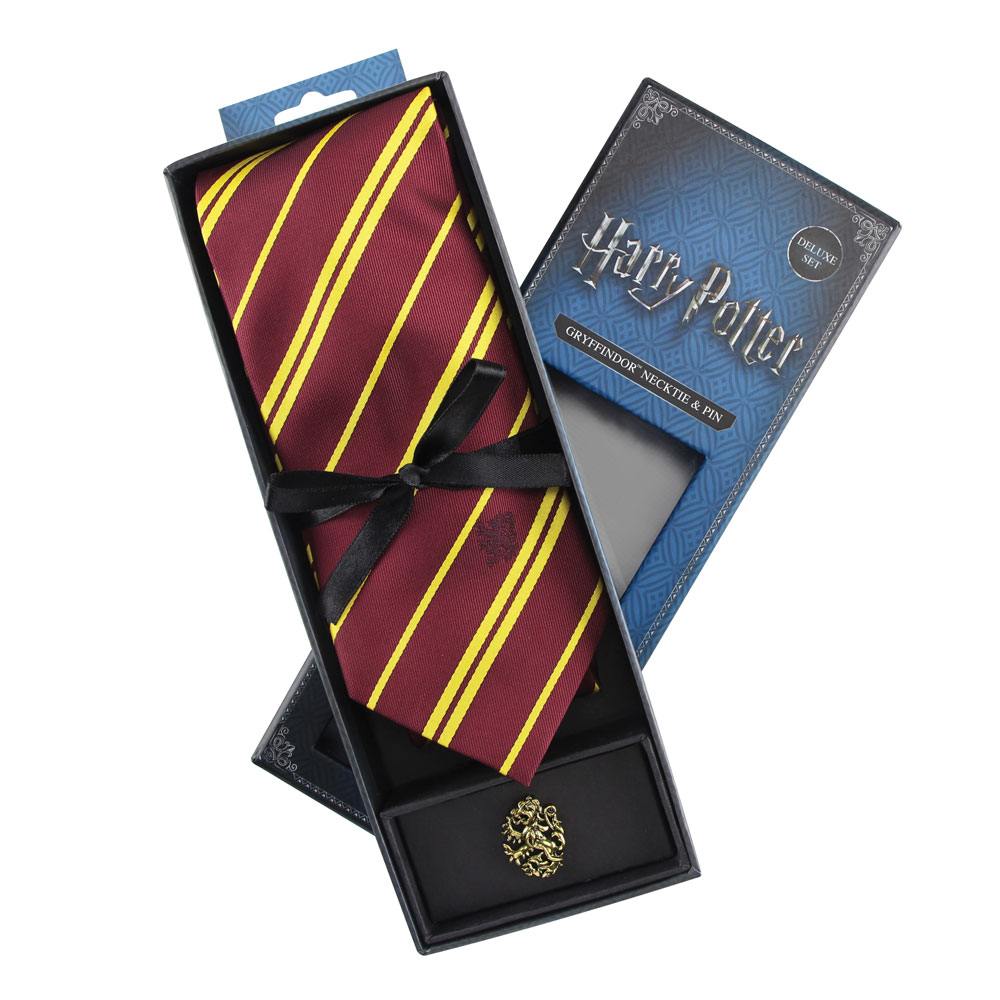 Cinereplicas Harry Potter Tie & Metal Pin Deluxe Box Gryffindor | Makochan