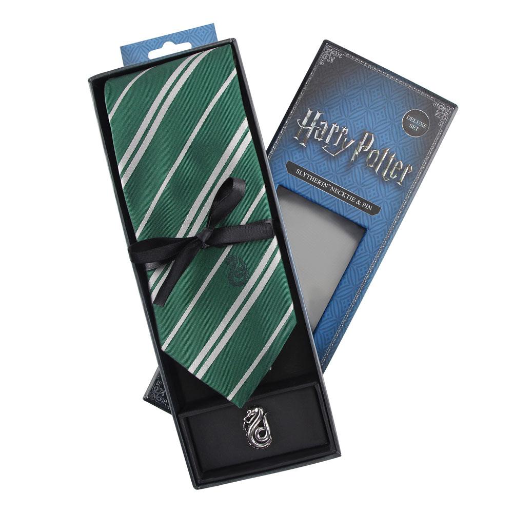 Cinereplicas Harry Potter Tie & Metal Pin Deluxe Box Slytherin | Makochan