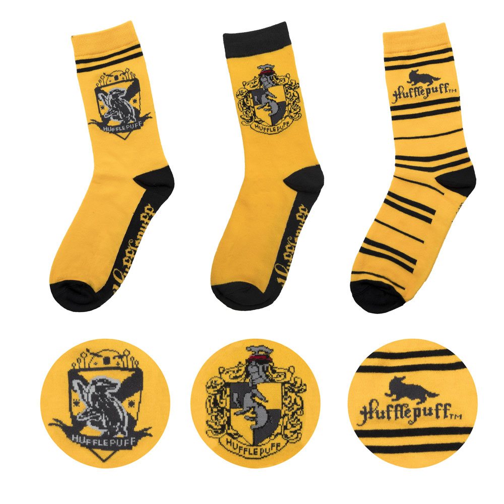 Cinereplicas Harry Potter Socks 3-Pack Hufflepuff | Makochan