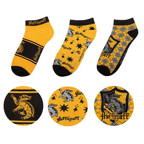 Cinereplicas Harry Potter Ankle Socks 3-Pack Hufflepuff | Makochan