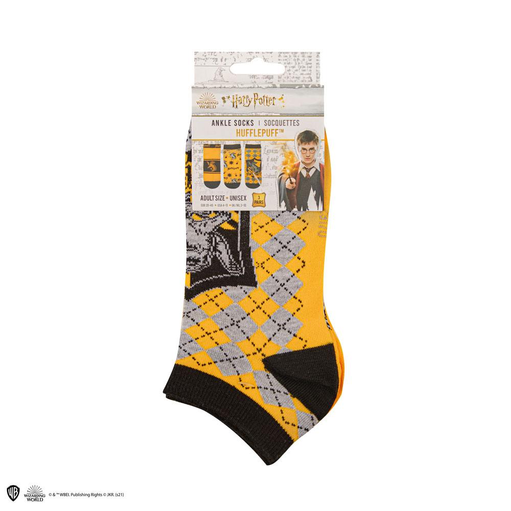 Cinereplicas Harry Potter Ankle Socks 3-Pack Hufflepuff | Makochan