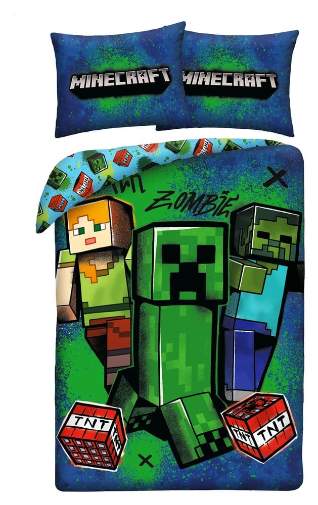 Halantex Minecraft Duvet Set Ver. 10 140 x 200 cm / 70 x 90 cm | Makochan
